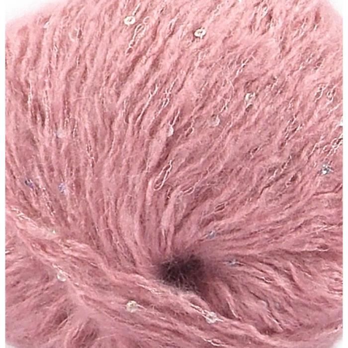 Laine SAPHIR à Paillettes 056 Vieux rose - Cdiscount Beaux-Arts et ...