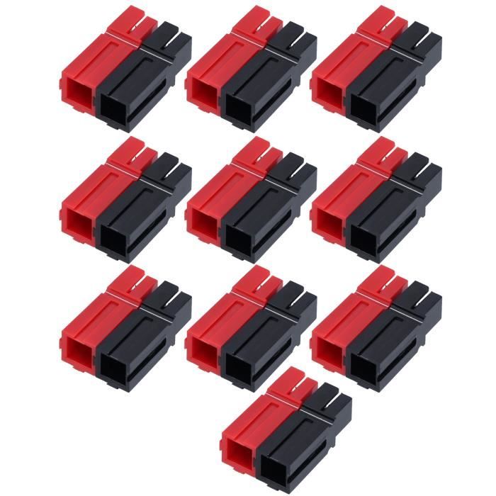 FRCOLOR Lot De 10 Paires De Cosses à Fourche En Cuivre étamé De Calibre 8 Adaptateurs De Connecteurs Fiches A Sertir Pour Borne De Cable De Haut Parleur 8ga Rouge Et Noir 86248627 FRCOLOR Lot De 10 Paires De Cosses à Fourche En Cuivre étamé De Calibre 8 Adaptateurs De Connecteurs Fiches A Sertir Pour Borne De Cable De Haut Parleur 8ga Rouge Et Noir 86248627