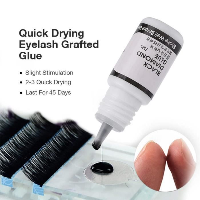 Cikonielf colle pour extension de cils Extension professionnelle de faux cils noirs greffage