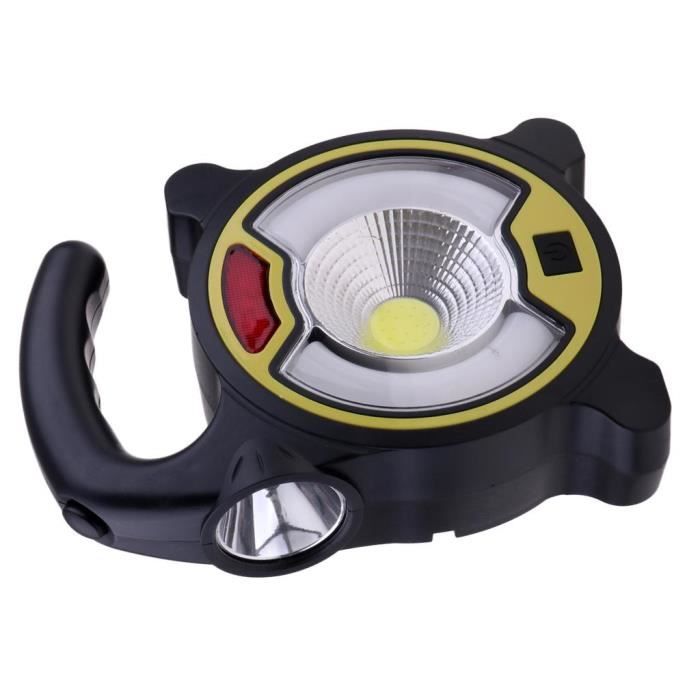 Lanterne Camping EUROtops COB – LED Dimmable, 3 Niveaux, Suspendue Ou Posée, Compacte Et Robuste – Idéal Jardin, Atelier, Urgence