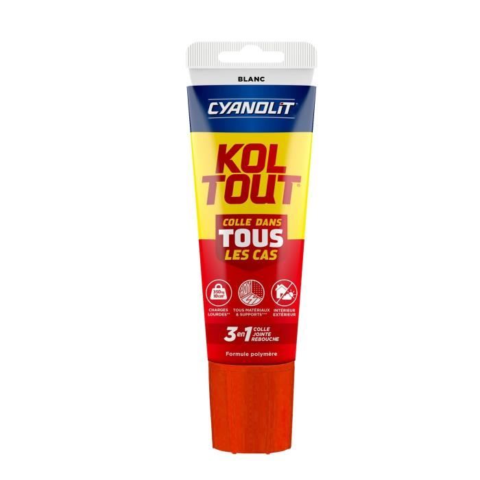 Colle de fixation et détanchéité CYANOLIT Tube 125 ml Polyvalente Haute résistance et flexible
