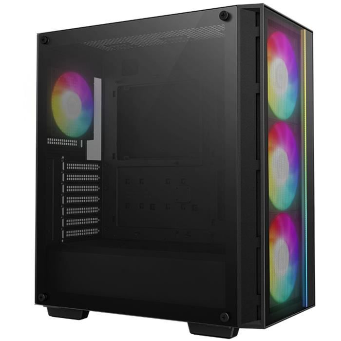 Boîtier PC – DEEPCOOL – MATREXX 55 V4 Mesh C – Moyen tour – ATX – Verre trempé – Façade Mesh – ARGB – Noir