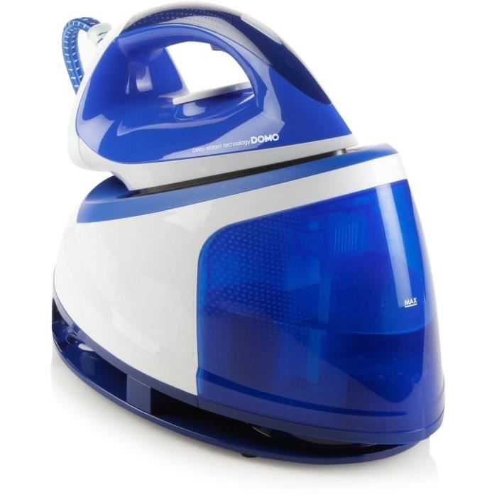Fer à repasser centrale vapeur - DOMO DO1069S - 5 bar - Vapeur continue 120g/min - Réservoir deau 12L - Semelle céramique - Domo