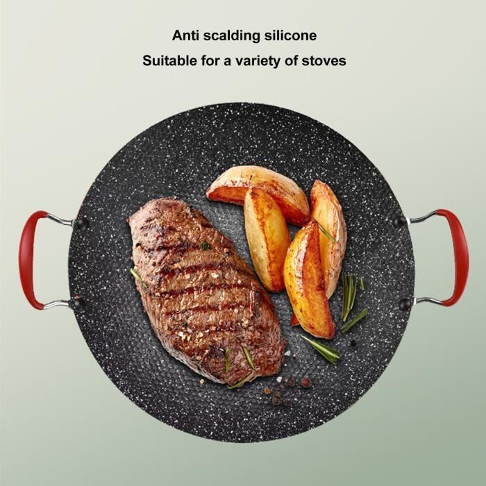 Poêle à Barbecue Sans Fumée, Plaque De Cuisinière à Gaz Antiadhésive, Plateau De Cuisson Pour Poêle électrique, Outils De Barbecue Pour La Maison Et L'extérieur