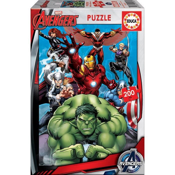 Puzzle Avengers - EDUCA - 200 pièces - Pour enfants à partir de 4 ans