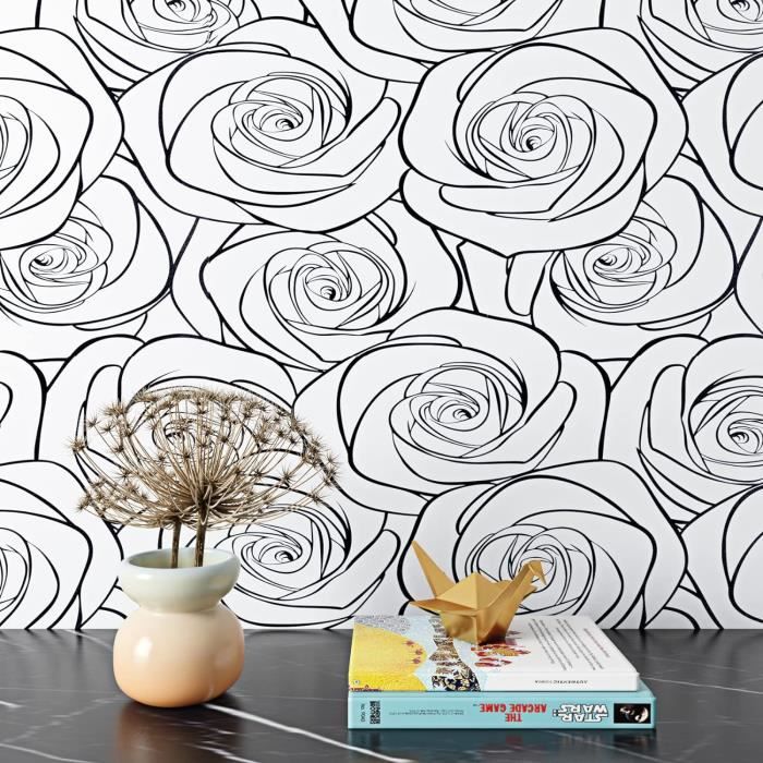 Papier Peint Autocollant 3D Effet Ressort Blanc Sinsin H908 - Amovible