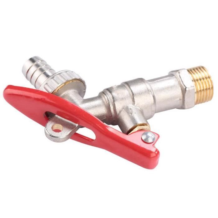 Robinet De Jardin Double Pour Programmateur, Avec Raccord Rapide