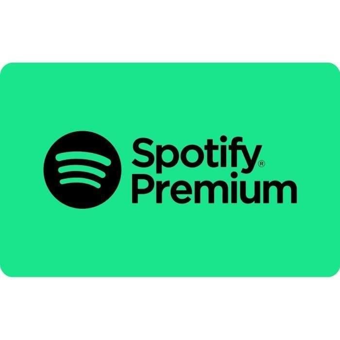 Carte cadeau numérique de 10€ pour Spotify Premium