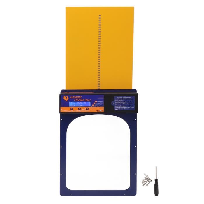 Ouvre-porte De Poulailler Automatique TOPINCN - Avec Minuterie, Capteur Et Affichage LED