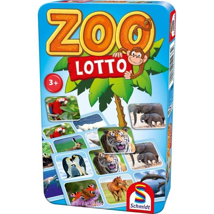 Zoo Lotto - Jeux de Société - SCHMIDT SPIELE - Amusez-vous en famille avec ce jeu de loto passionnan