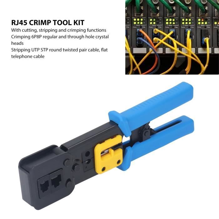 Outil De Sertissage Réseau Kit D'Outils De Sertissage Rj45 Cat6 Rj45 ...