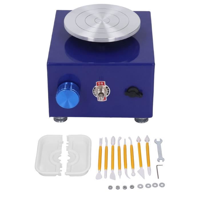 IEEILULU Kit de poterie pour enfants, tour de poterie électrique pour enfants, mini tour de poterie avec argile de poterie, couleurs, autocollants diamant, kit de bricolage, cadeaux pour filles IEEILULU Kit de poterie pour enfants, tour de poterie électrique pour enfants, mini tour de poterie avec argile de poterie, couleurs, autocollants diamant, kit de bricolage, cadeaux pour filles