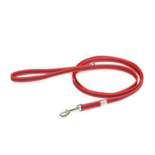 Julius K9 Julius-K9Super Dog Grip Laisse avec poignée, Rouge/gris, - 218GM-R-1,8