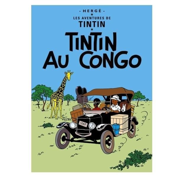 Carte Postale Album De Tintin Tintin Au Congo 15x10cm Cdiscount Beaux Arts Et Loisirs Creatifs