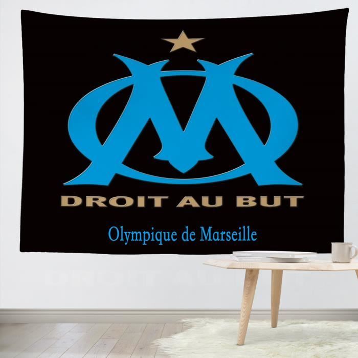 Tapisserie Tenture Murale Football Om Olympique De Marseille Impression Numerique Polyester 180x230cm Personnalisable Achat Vente Tenture Cdiscount