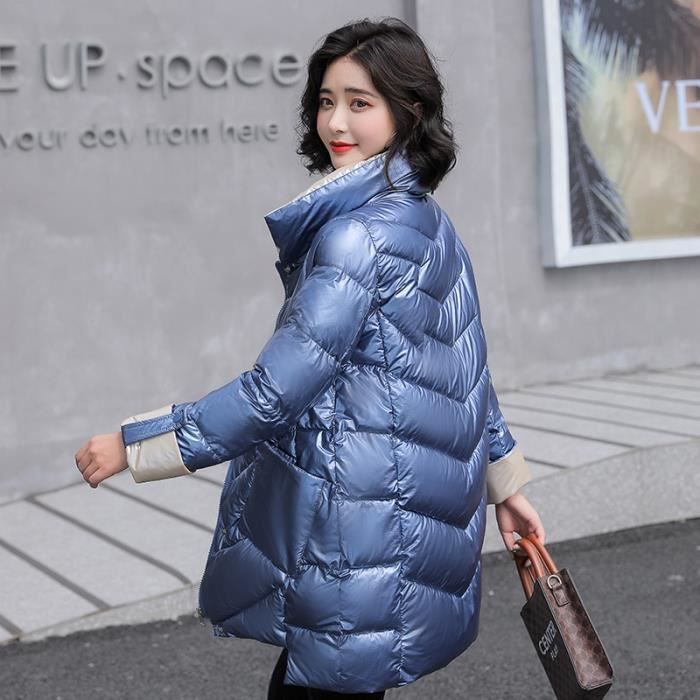 Manteau hiver discount femme bleu