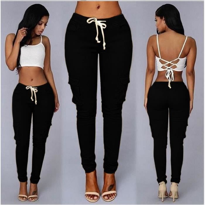 Pantalons stretch femme