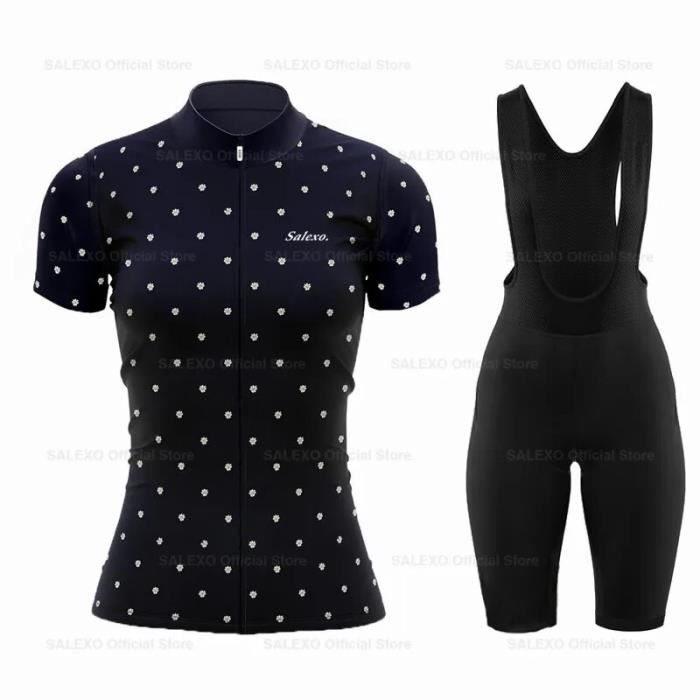 WOSAWE Ensemble Maillot de Cyclisme Femme Manches Courtes Jerse