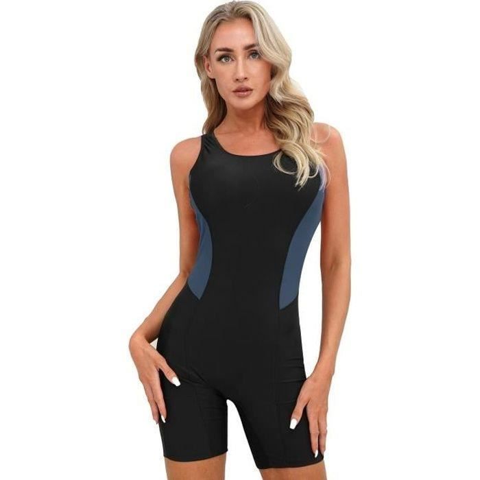 Femme Maillot de Bain Pièce Combinaison Shorty Natation Surf Plage Piscine