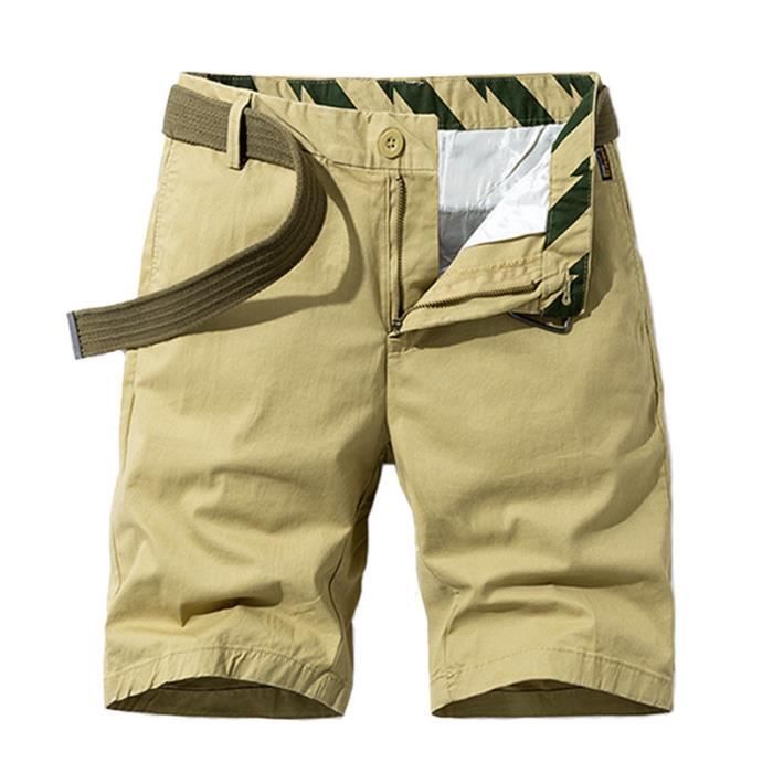 Short Ceinturé Homme Rue 21 - Taille 38 - Marron Carbone - Neuf Avec étiquette