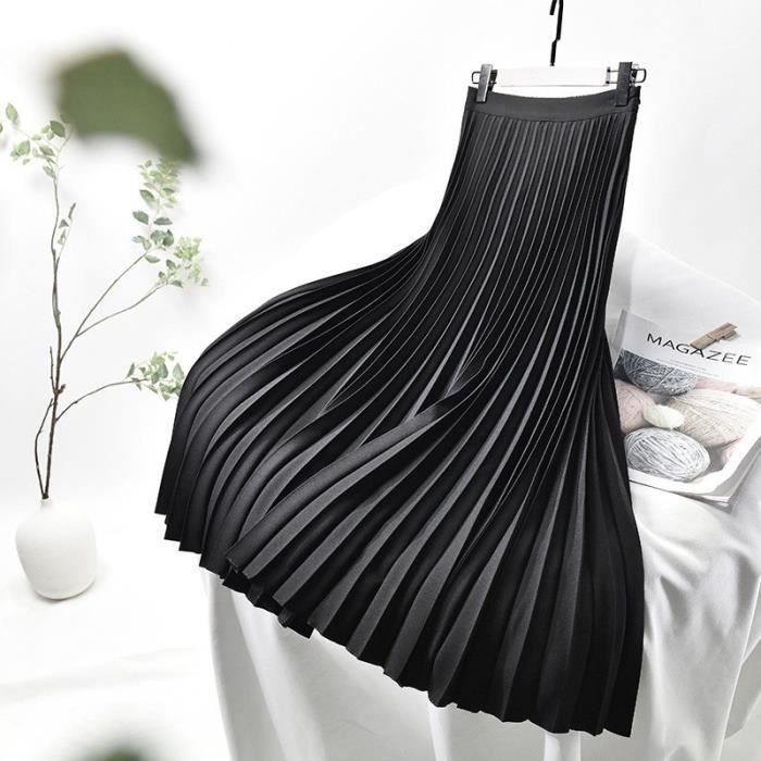 Ensemble 2 Pièces Femme Plissé Manches Longues Chemise + Pantalon Taille Haute Streetwear Décontracté Élégant