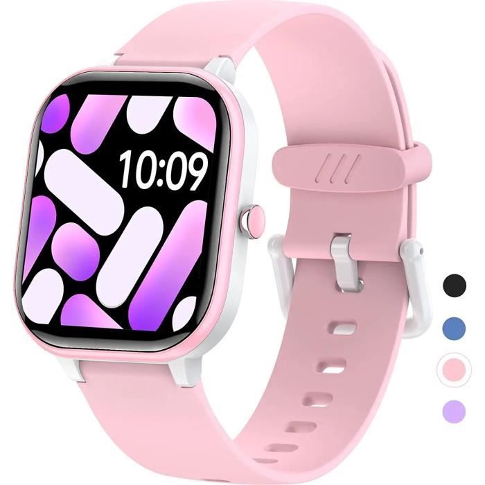 Montre Connectée Enfants Avec Podomètre Et Moniteur De Sommeil - Étanche IP68, Compatible Android/iOS