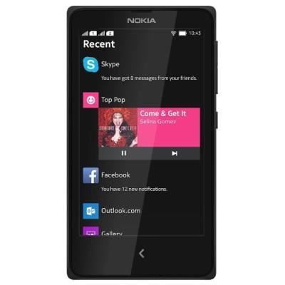 Smartphone Nokia X dualSIM Noir - 4 pouces IPS LCD - 3.15 mégapixels - GSM 850 - Wi-Fi - Bluetooth