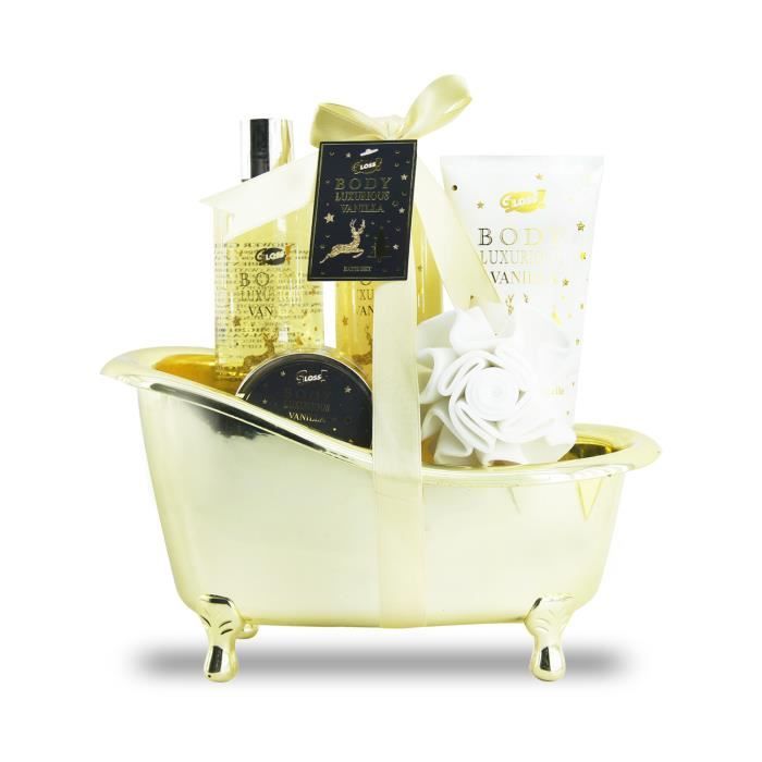 Coffret panier crème corps + gel douche + savon + baume lèvres | Perle de Jument