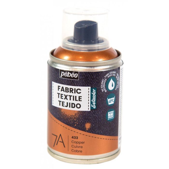 Peinture textile en bombe - 100 ml Cuivre