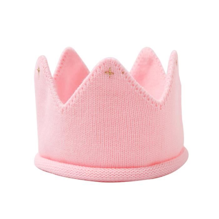 Mignon Bebe Enfants Filles Hiver Chaud Bonnet Tricote Chapeau Couronne Tricot Bandeau Rose Rangement Casier Etagere Cdiscount Auto