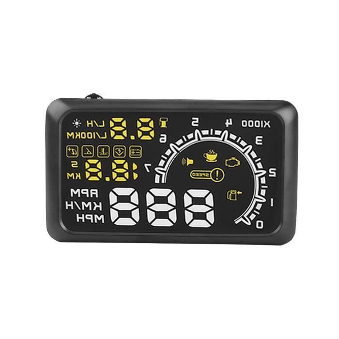 Affichage Tête Haute Voiture G5 HUD - Compteur Vitesse Numérique Avec Boussole Pour Auto Moto
