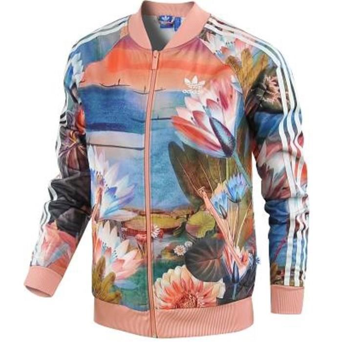 veste floral adidas