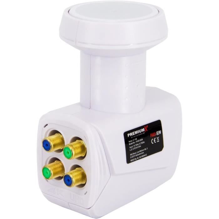 LNB Quad Anadol Pour 4 Récepteurs - Capuchon Inclus, 0.1dB
