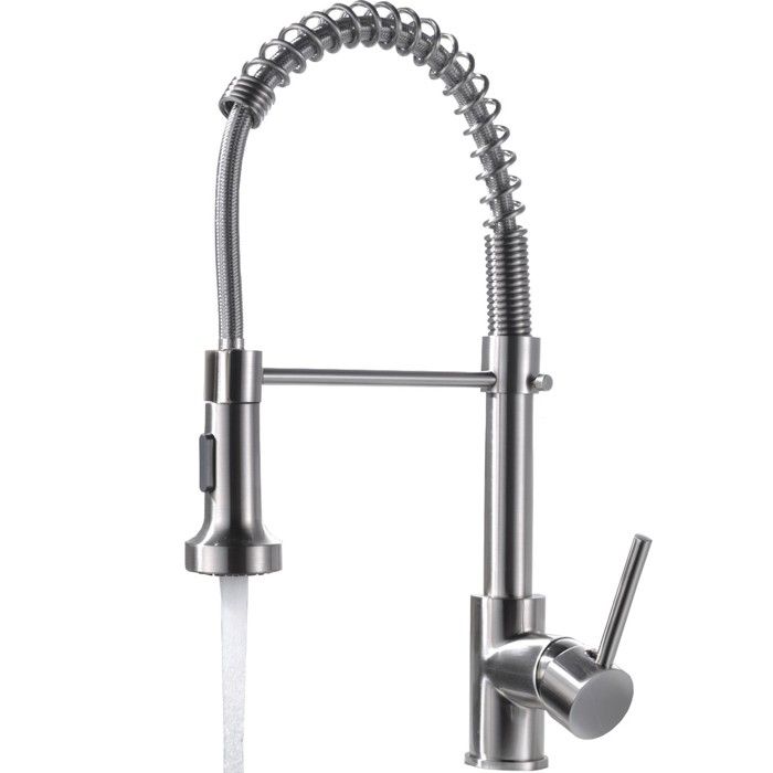 loire robinet mitigeur cuisine avec douchette 2 jets chrome brosse cdiscount bricolage