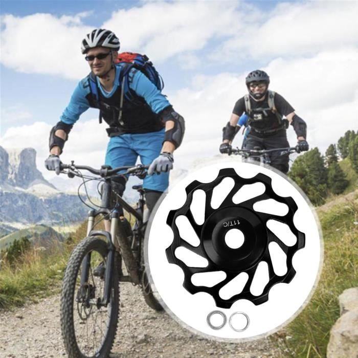 Roue de dérailleur arrière de vélo avec poulie de guidage 10T ou 16T et