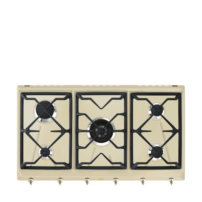 Smeg SRV896POGH Intégré Cuisinière à gaz Crème 1100 W Rond 1700 W - Smeg