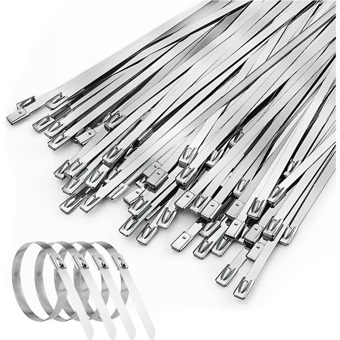 Colliers 304 5.8-21mm Kit 100 Colliers De Serrage Acier Inox 304 - Pinces 5.8-21mm Pour Tuyaux, Automobile, Marine Kit 100 Pièces 10 Tailles