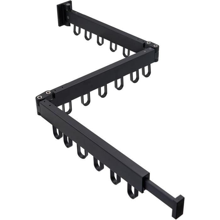 Corde à Linge Rétractable MUYIRTED - 4.2 M, Acier, Intérieur/Extérieur - Lot De 2