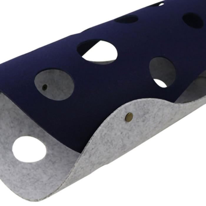 Comparer les prix de Tunnel pour chat - SURENHAP - Pliable - Feutre résistant à l'abrasion - Gris et bleu foncé - Intérieur