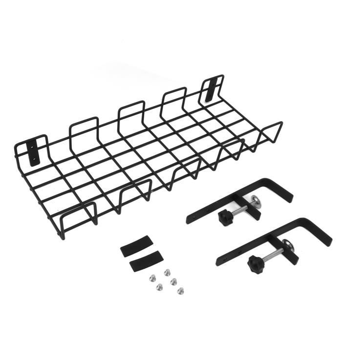 Hoement 1000pièces Attaches Câble Fil Fer Noir Blanc Liens