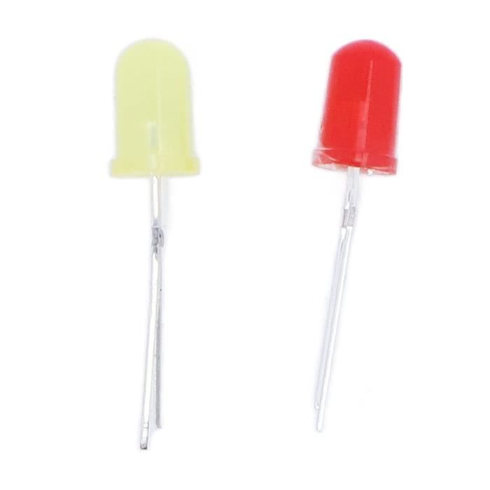 150 Pièces LED Rectangulaires 2x5x7mm Jaune Vert - Diodes Électroluminescentes Pour Bricolage Électronique