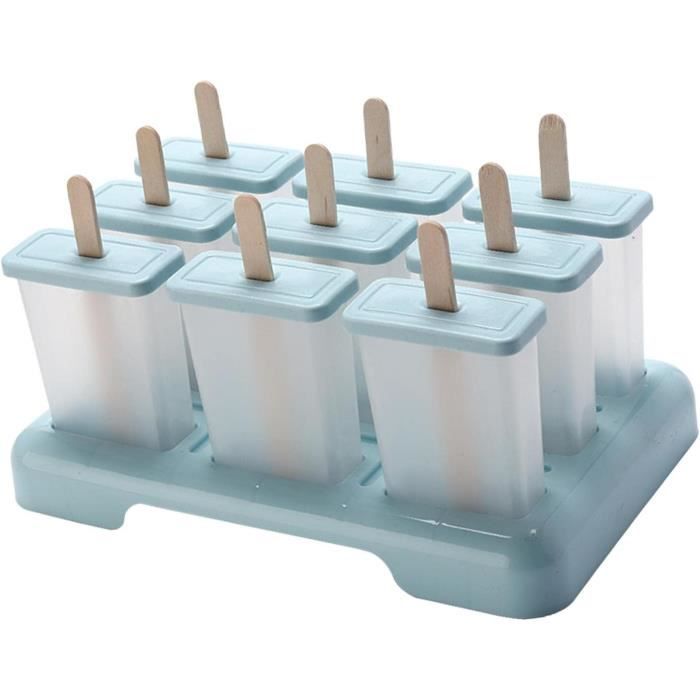 Moules à Glace Réutilisables 10 Cavités - Pour Popsicles Et Sorbets Maison | Set Complet Avec Accessoires