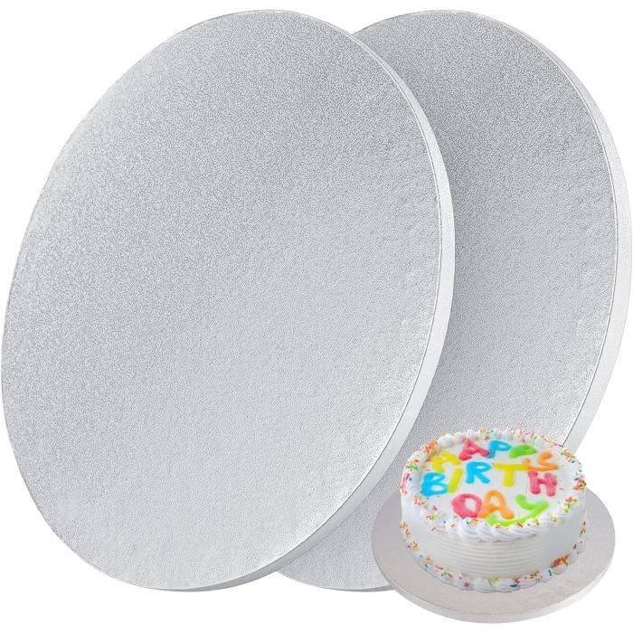 Lot De 100 Planches à Gâteau Rondes En Carton De Qualité