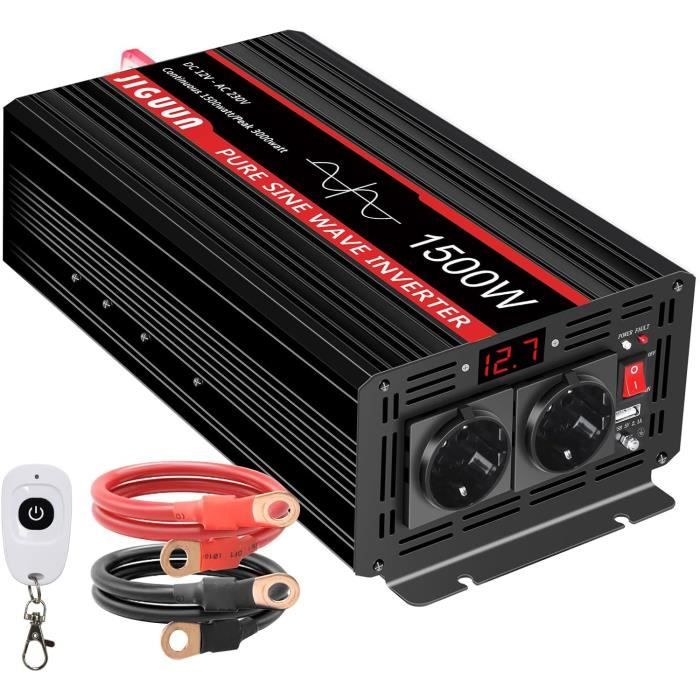 2500W Convertisseur 24V 220V Pur Sinus Transformateur De Tension -Avec