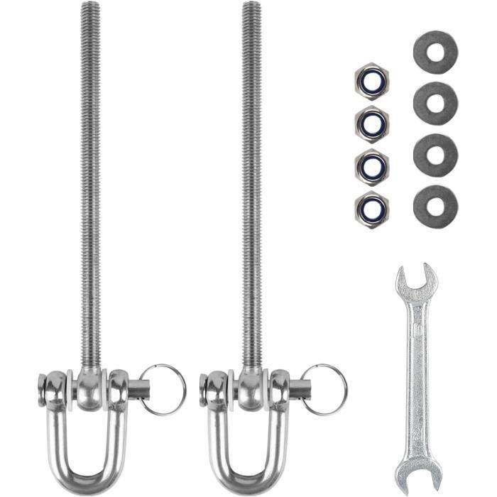 2 Pièces Crochets De Balançoire, Acier Inoxydable 304 Robuste 180