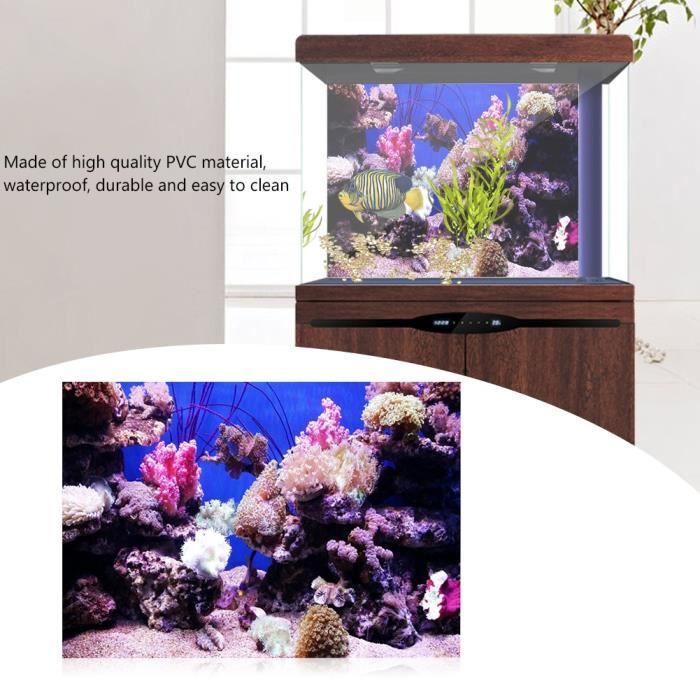 Comparer les prix de Vvikizy Poster pour Aquarium Affiche adhésive effet 3D corail Seaworld pour décoration d'aquarium 61 x 30 cm animalerie vivarium