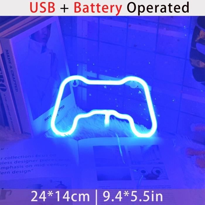 FINOTI Enseigne Lumineuse Néon LED Pour Billard Panneau Lumineux LED Enseigne Lumineuse LED Snooker Club Joueur Salle Des Adolescents Jeu Arcade Esports Chambre Bar Club Chambre Art USB