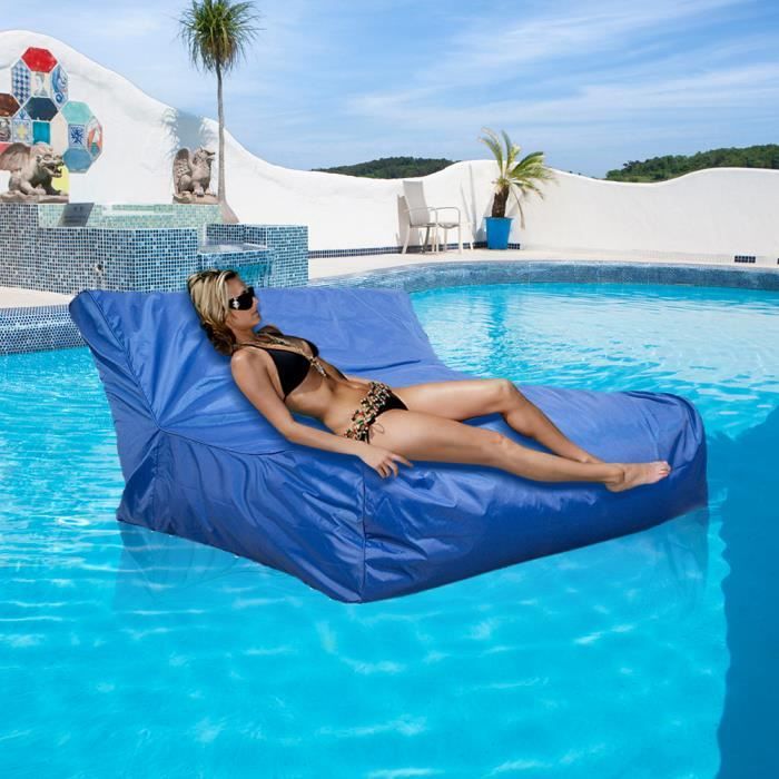 canape gonflable piscine flottant sofa siege natation couverture de sac de haricot bleu cdiscount jardin
