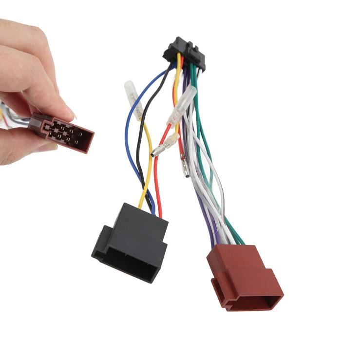 Faisceau Câblage AutoRadio Toyota - Connecteur ISO Alimentation - Compatible Multi Modèles - Installation Facile - 9