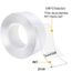 Nano-Adhesive Tape Multi-Function Transparent Seamless Washable Magic Adhesive Double-Sided Adhesive Strong 